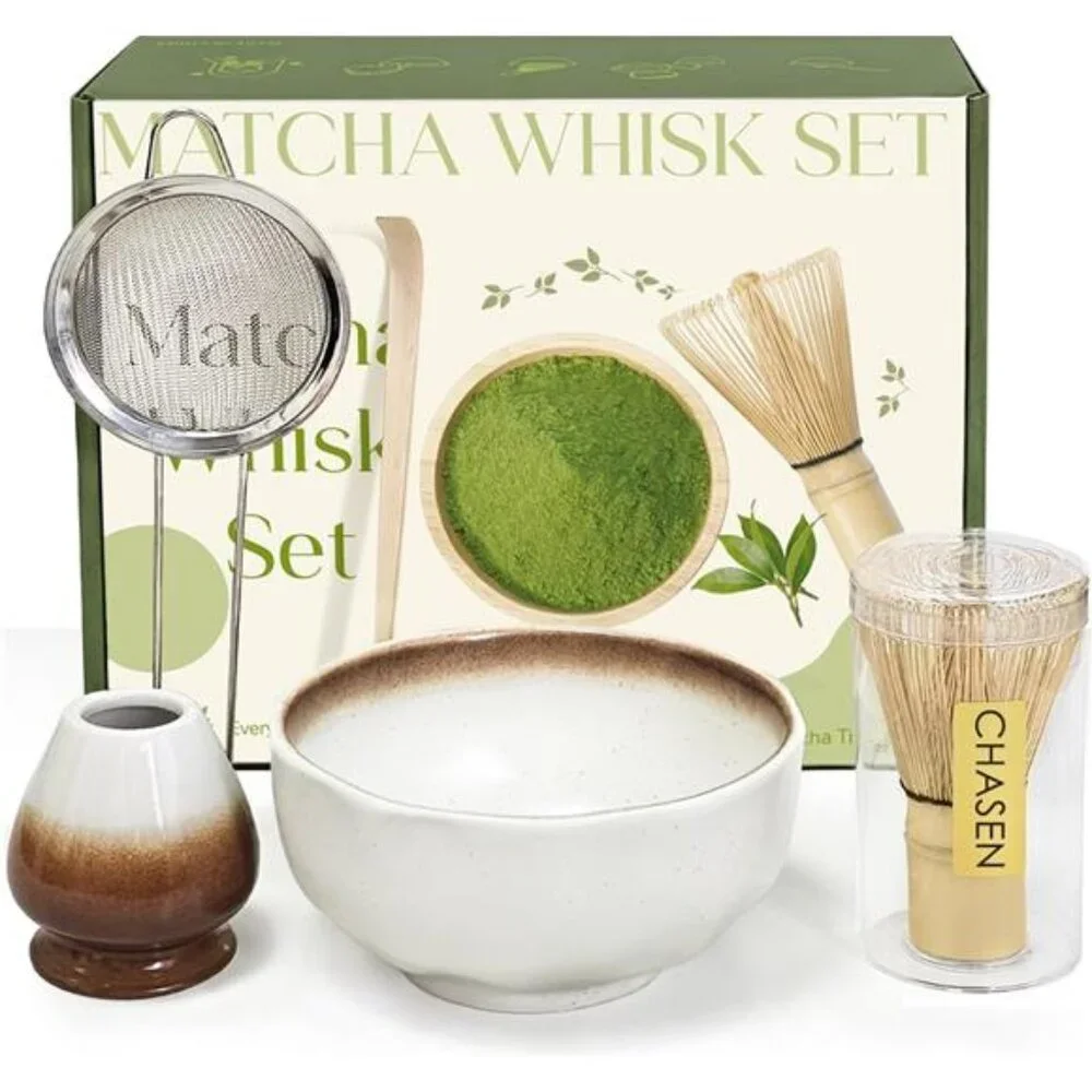 Matcha Whisk Set, Complete Matcha Set with Matcha Whisk, Matcha Bowl